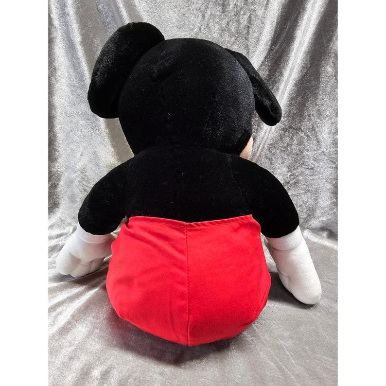 Disney Mickey Mouse Large 24 Inch Plush Stuffed Animal Classic Red Shorts Yellow image 2