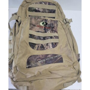 Mochila táctica Fieldline Mossy Oak Camo color canela para caza y senderismo con sistema MOLLE. imagen 13