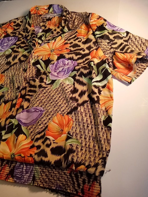 WESTBOUND WOMAN size 20W tropical print blouse - image 3