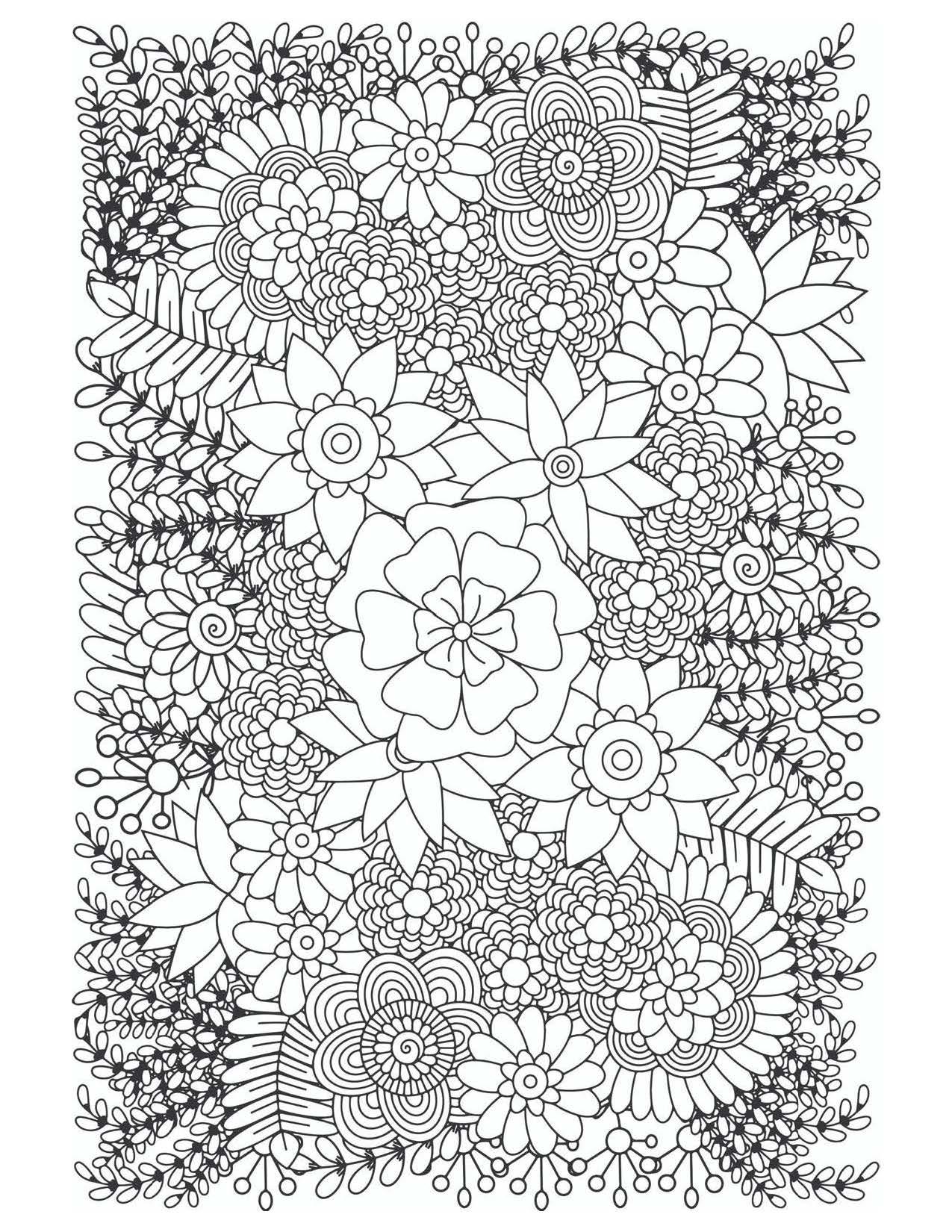 Zentangle Flowers, Zentangle Flower Coloring Pages, Adult Coloring ...