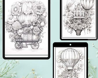 Vintage Coloring Pages, Fairytale Coloring Pages, Adult Coloring Pages, Vintage Fairytale Coloring, Adult Coloring, Whimsical Coloring Pages