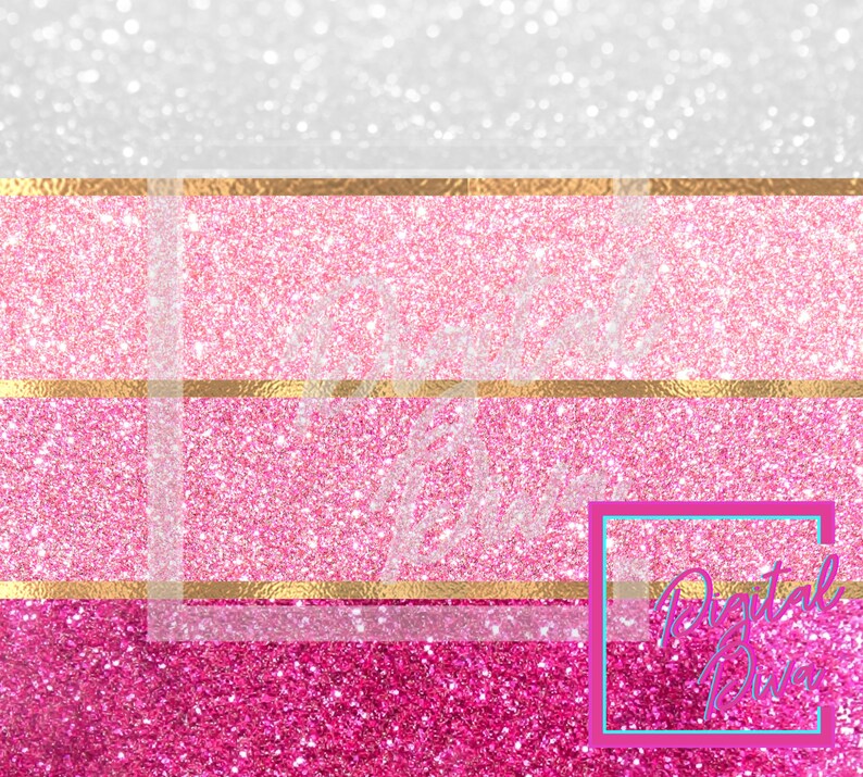 Pink Glitter Sublimation Waterslide Decal Printable Vinyl Art Etsy