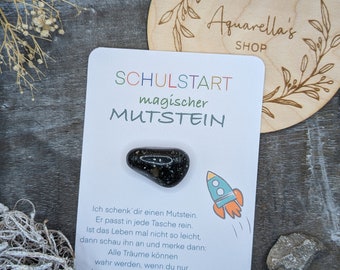 Schulstart  magischer Mutstein Mutmacher Edelstein Schulanfang, Glücksbringer