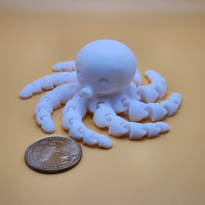 3D PRINTED OCTOPUS Ornament Fidget Toy Octopus Collectible Figurine