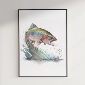 Water Color Rainbow Trout