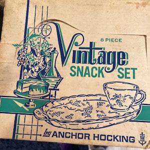Vintage snack set