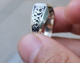 Handmade Ring With Hirz E Jawad Ring Shia Band Beautiful Ring Star