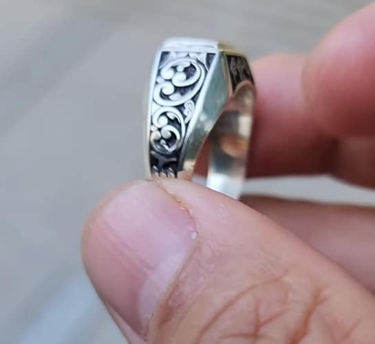 Handmade Ring With Hirz E Jawad Ring Shia Band Beautiful Ring Star