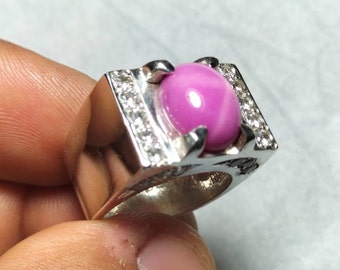 Natural Star Ruby Ring_Gift Rings_Rings_Ruby Stone_Jewellery_Gift For Him_Bands_Gifts for Dad_Gepersonaliseerde ringen