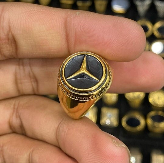 Mercedes Goldring Mercedes Ring Gold 18k Mercedes Benz Gold Ring