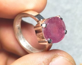 Natural Red Ruby Ring Women Ruby Ring Unisex Ruby Ring Manic Ruby Gift For Her Couple Ring Handmade Ruby Ring