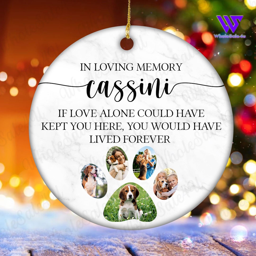 Lost Pet Gift Dog Memorial Christmas Ornament Loss of Dog Etsy