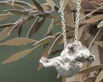 Koala Necklace | Sterling Silver Koala Charm | Australian Animal Jewellery | 925 Silver Koala Charm | Australian Animal Pendant