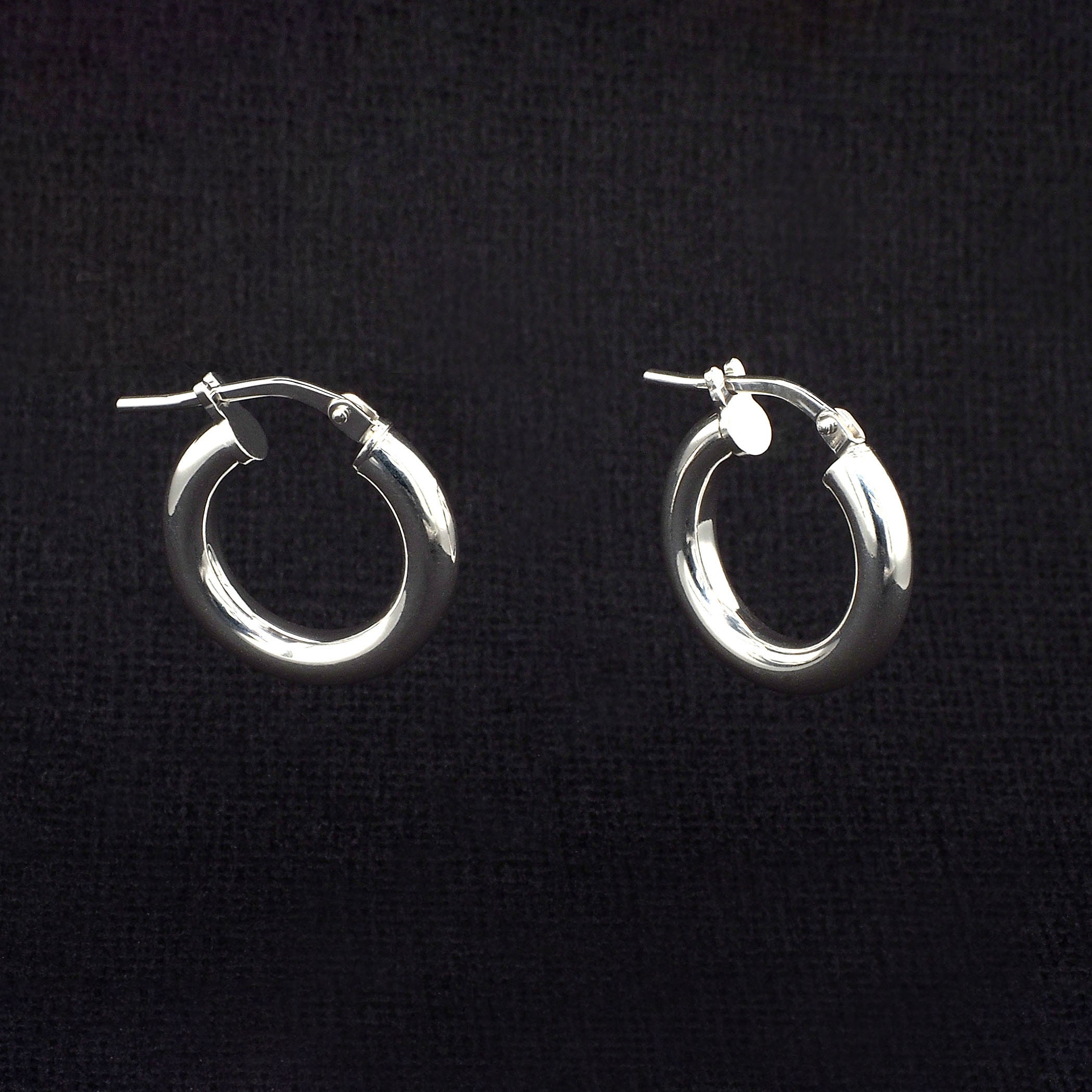 Silver Hoop Earrings - Etsy