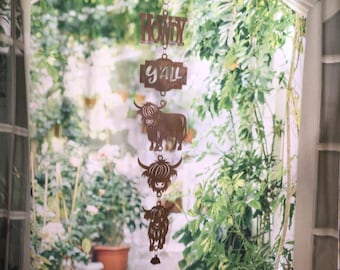 Highland Cow Dangler Set