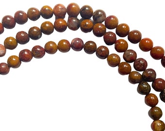 Agua Nueva Agate Semi-Precious Stone 8mm Round Bead