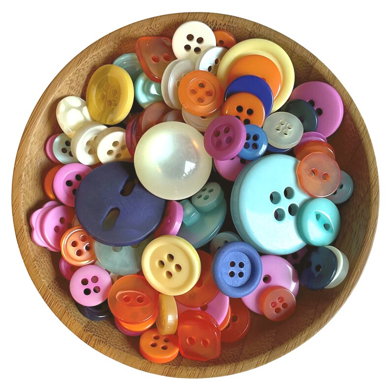 Button Mixes Colors Assorted Sizes Sewing Crafting Jewelry image 7