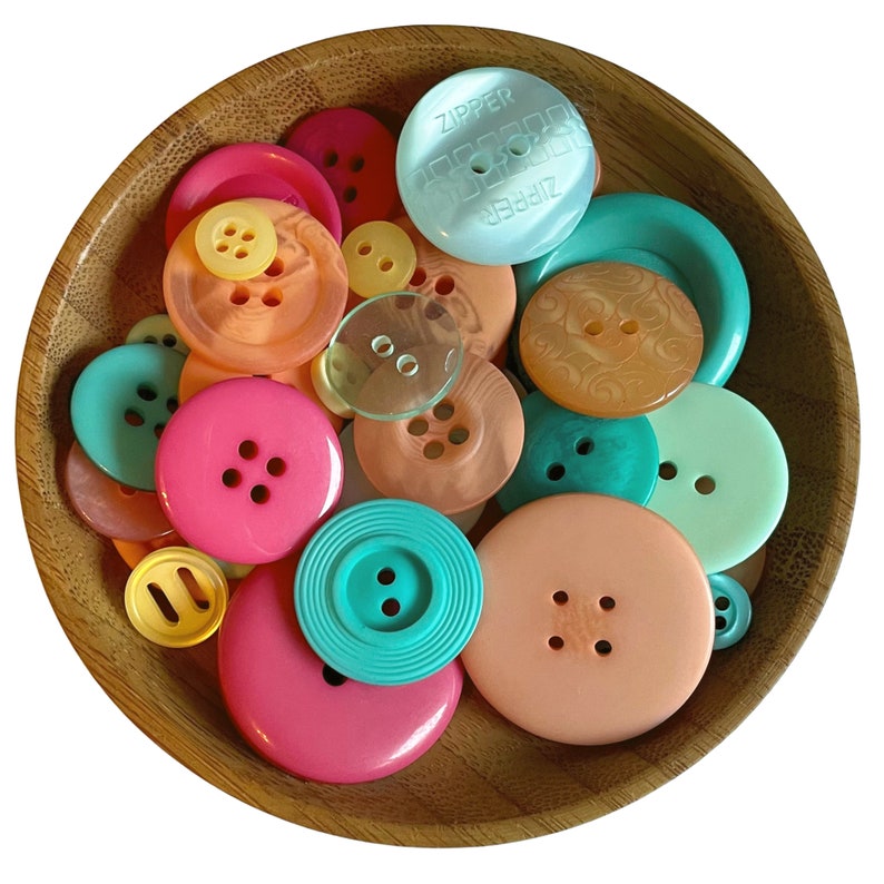 Button Mixes Colors Assorted Sizes Sewing Crafting Jewelry image 10