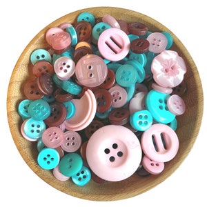 Button Mixes Colors Assorted Sizes Sewing Crafting Jewelry image 5