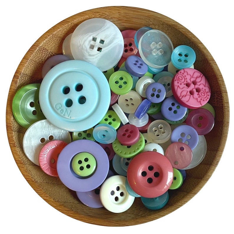 Button Mixes Colors Assorted Sizes Sewing Crafting Jewelry image 9