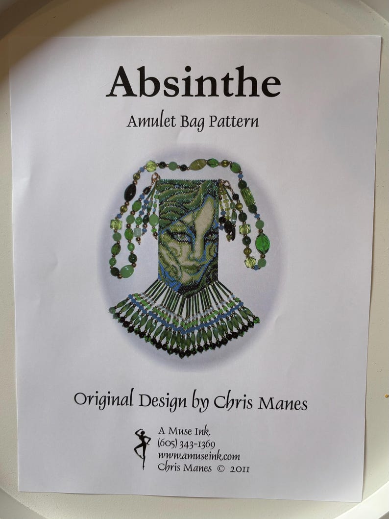 Pattern - Chris Manes Absinthe Amulet Bag - Etsy