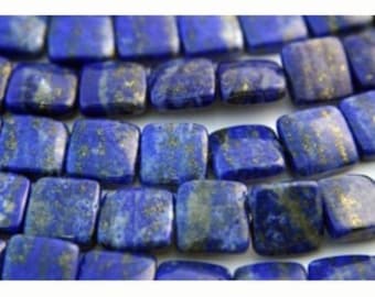 Lapis Semi-Precious Stone 18mm Square Lazuli