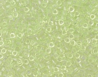 TOHO Aiko 5 grams Light Lime Transparent Toho Precision Cut Aiko TB-0015