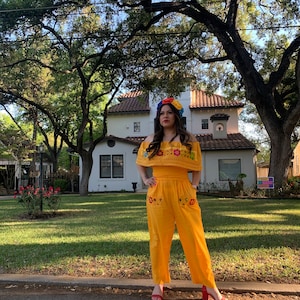Mexican Embroidered Jumpsuit