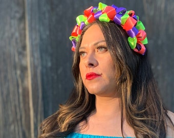 Diademas de cinta tradicional mexicana