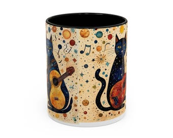 Musical Cats Mug | Accent Coffee Mug 11oz 15oz