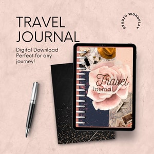 Digital Travel Journal, Goodnotes Journal, iPad Planner, Digital Journal, 2023-2024 Travel Journal