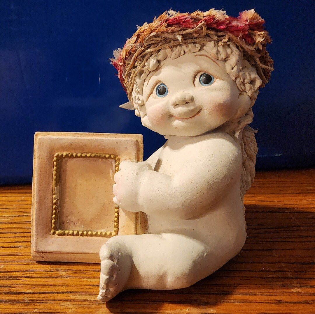 SIGNED Dreamsicle Figurine Holding a Photo Frame Etsy