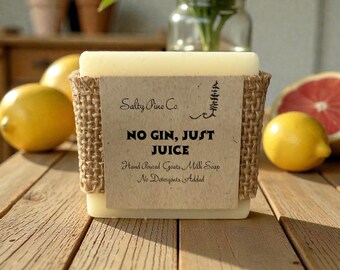 Hand Poured Goat Milk Soap | Pink Grapefruit Lemon, Natural Farmhouse Bar