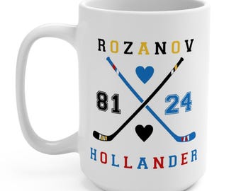 Heated Rivalry Hockey Romance Mug – Rozanov Hollander Love