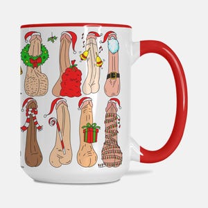 Funny Christmas Mug-Funny Santa Mug- Funny Mug- Adult Humor Mug-Santa Mug-Christmas Gift-Christmas Mug