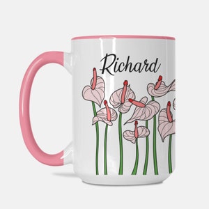 Personalized Flower Mug- Flower Mug-Funny Mug-Garden Mug-Penis Mug-Mother&#39;s Day Mug-Girlfriend Mug-Boyfriend Mug-Gag Gift-Gag Mug