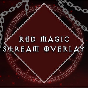 Red Magic - Animated  - Stream Overlay Package | Diablo 4 inspired, Fire, Necromancer, Sorcerer, Mage, Witch, Dark, Gothic, Arcane