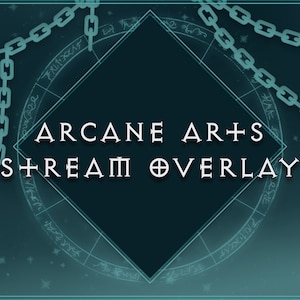Arcane Arts - Animated  - Stream Overlay Package | Diablo 4 inspired, Necromancer, Sorcerer, Mage, Witch, Dark, Gothic, Magic