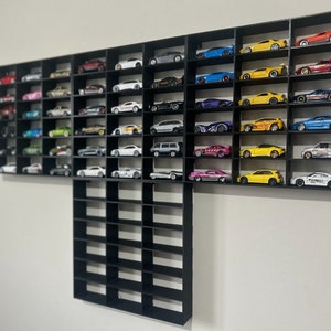 Modular Hot Wheels 1:64 18 Car Matchbox Wall Display Shelf Toy Storage CUSTOMIZE