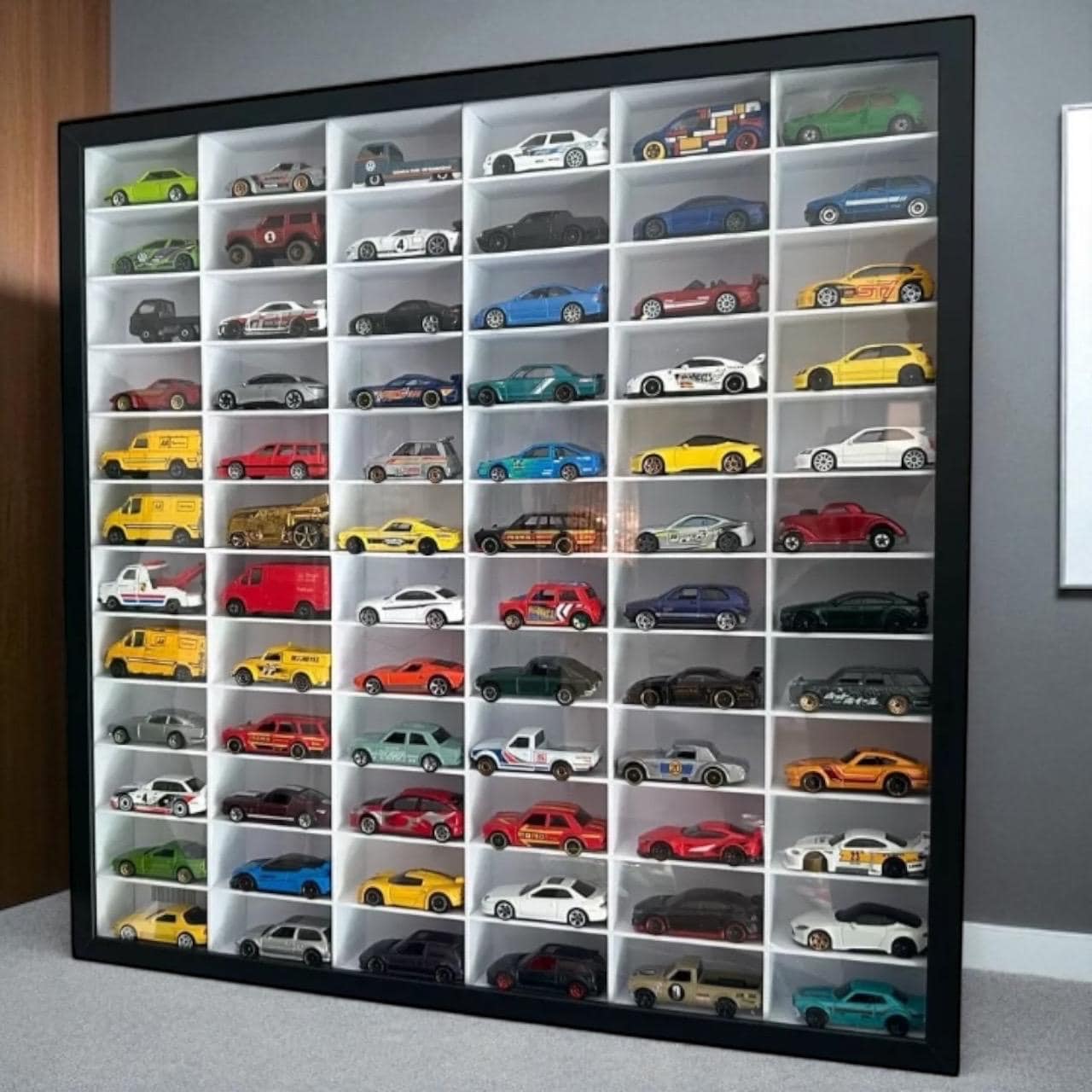 Hot Wheels IKEA Picture Frame Insert 72 Car Display Stand
