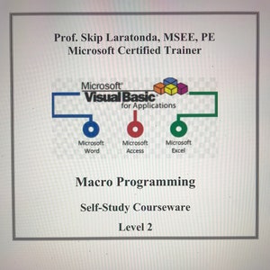 Visual Basic for Applications (VBA) Självstudiekurs Nivå 2
