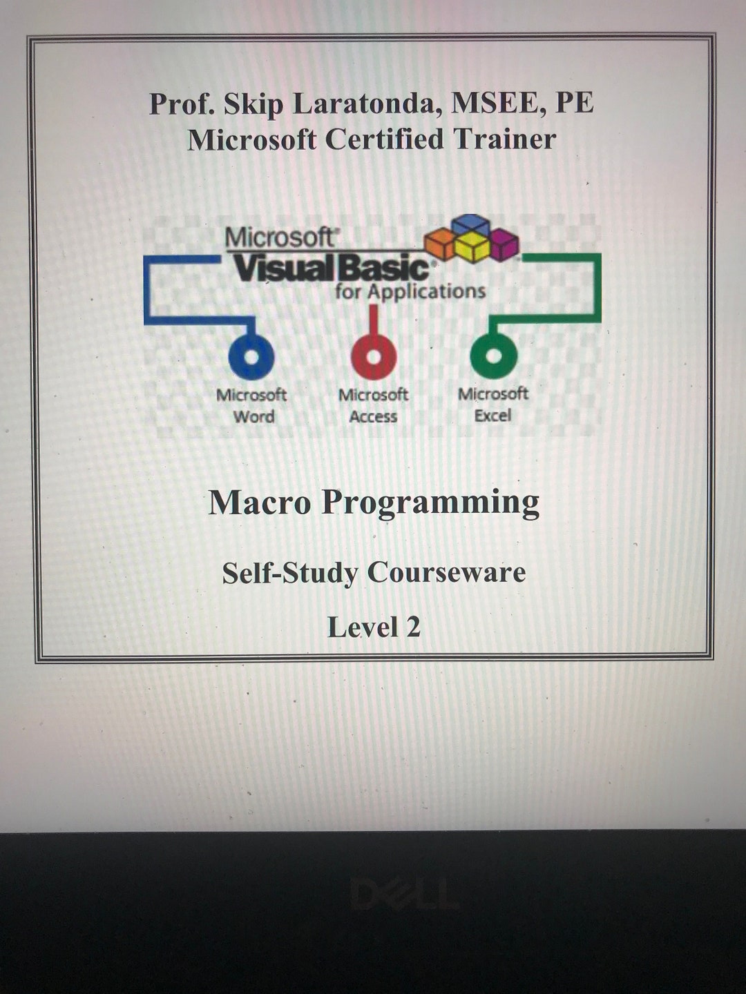 Visual Basic for Applications (VBA) Self-study Level 2 Courseware - Etsy