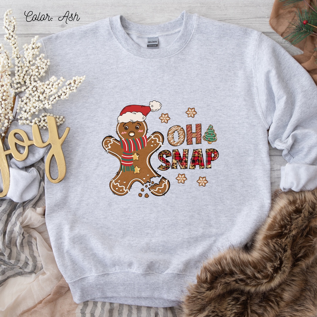 Lebkuchenmann Weihnachten Sweatshirt: Oh Snap Urlaub Party