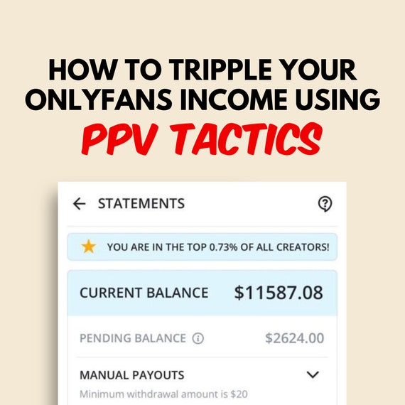 OnlyFans PPV Content Guide | Triple Your Income (Digital Download)