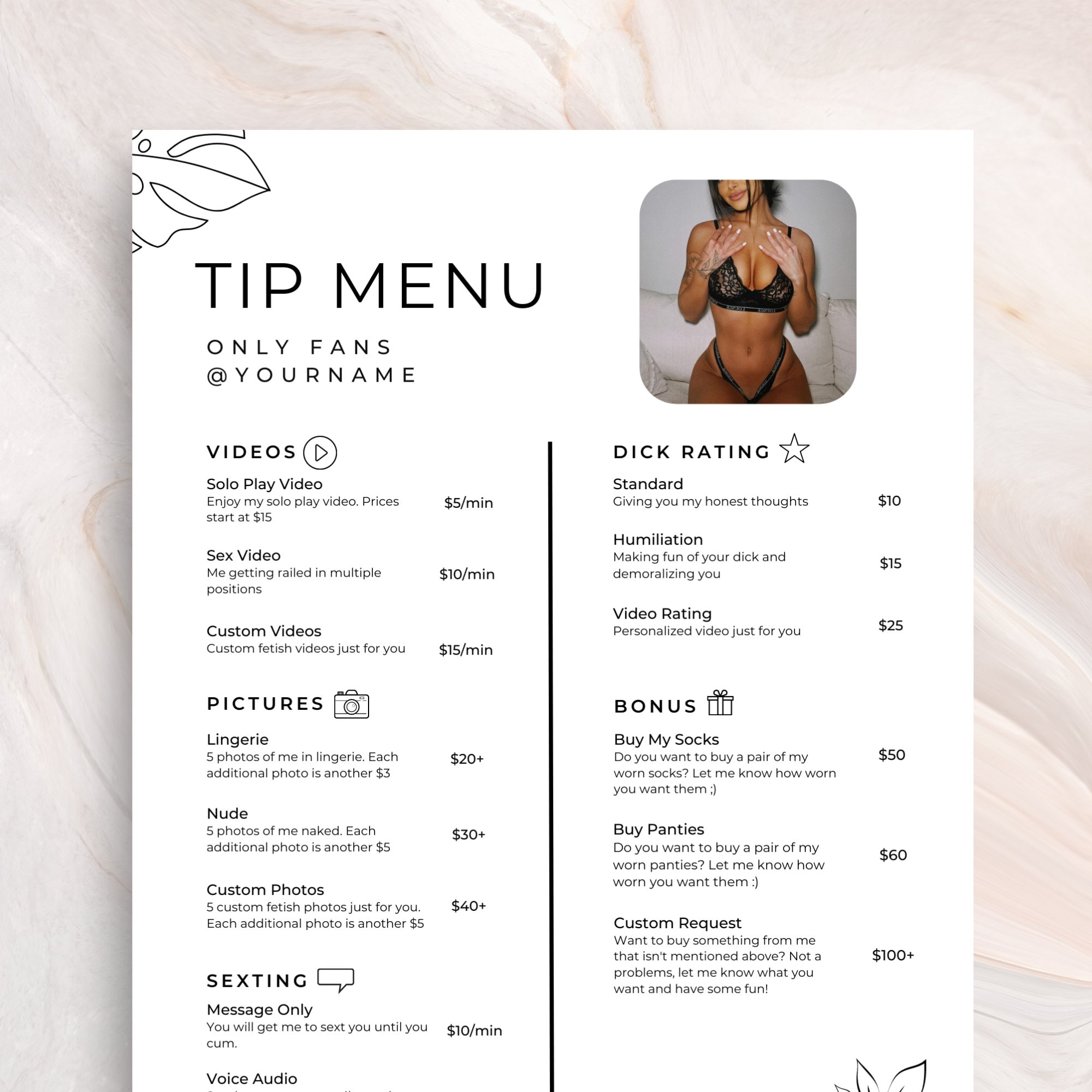 Onlyfans Tip Menu Editable Template Plant Theme Tip Menu Onlyfans Tip Menu Editable Template Plant Theme Tip Menu