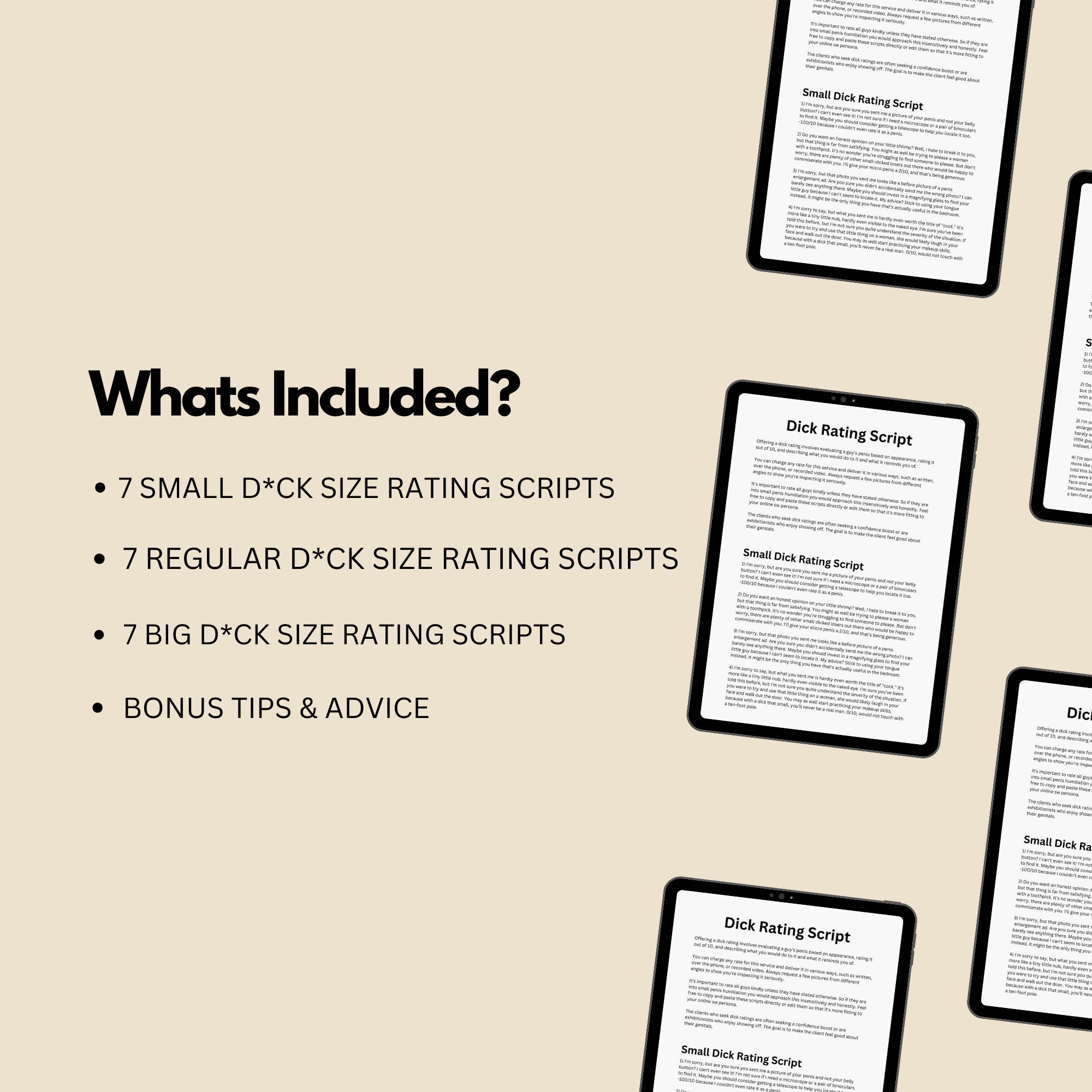 D*ck Rating Scripts | Onlyfans Scripts | Adult Content | Sexting Guide ...