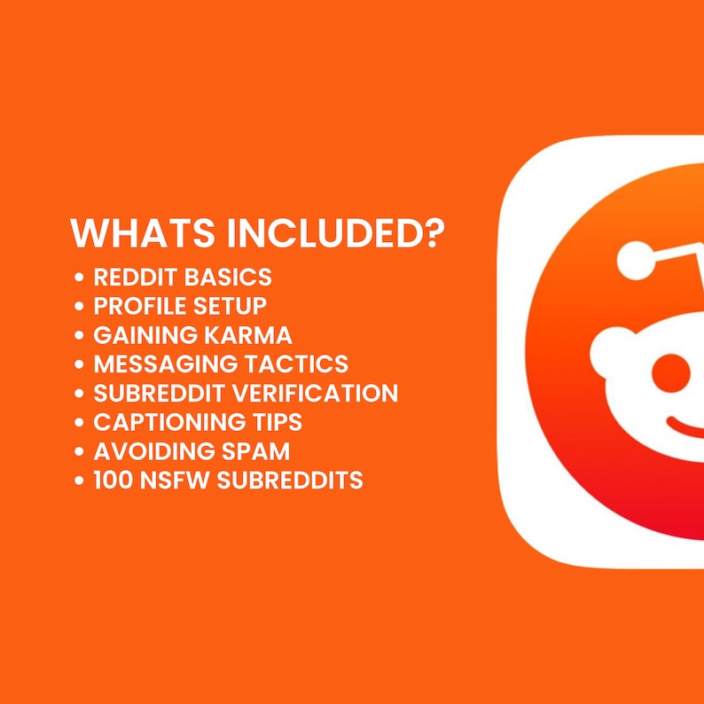 Reddit Guide for Onlyfans | Adult Content Creators (digital Download