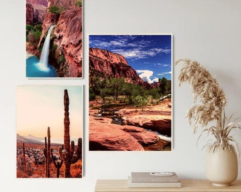 Arizona Art Arizona Wall Decor Nature Gallery Wall Set Mountain Wall Art Mountain Wall Art Print INSTANT Download Printable