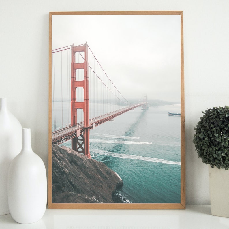 San Francisco Wall Art California Poster San Francisco Poster Etsy
