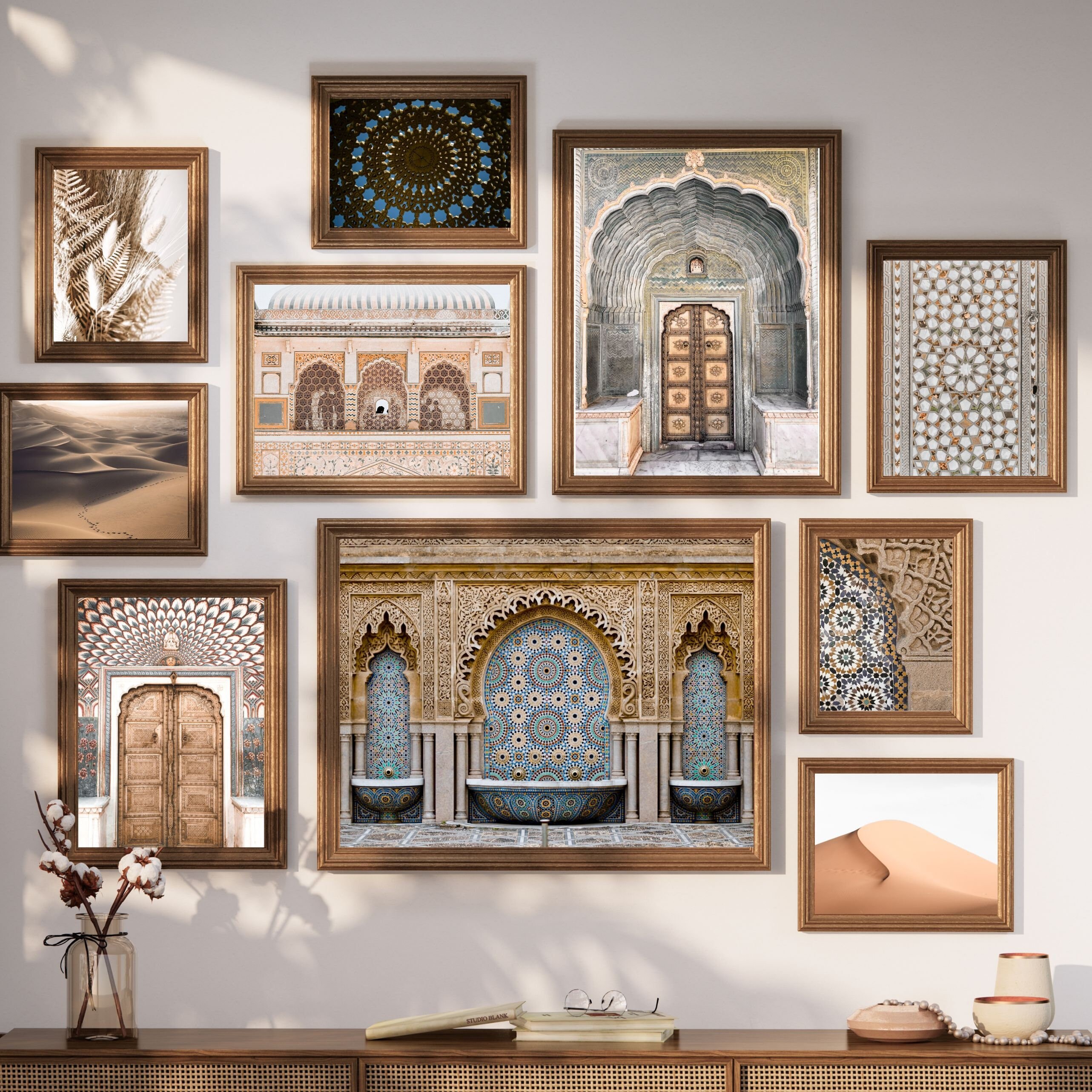Islamic Wall Art Moroccan Poster Neutral Wall Art Large Boho Print ...